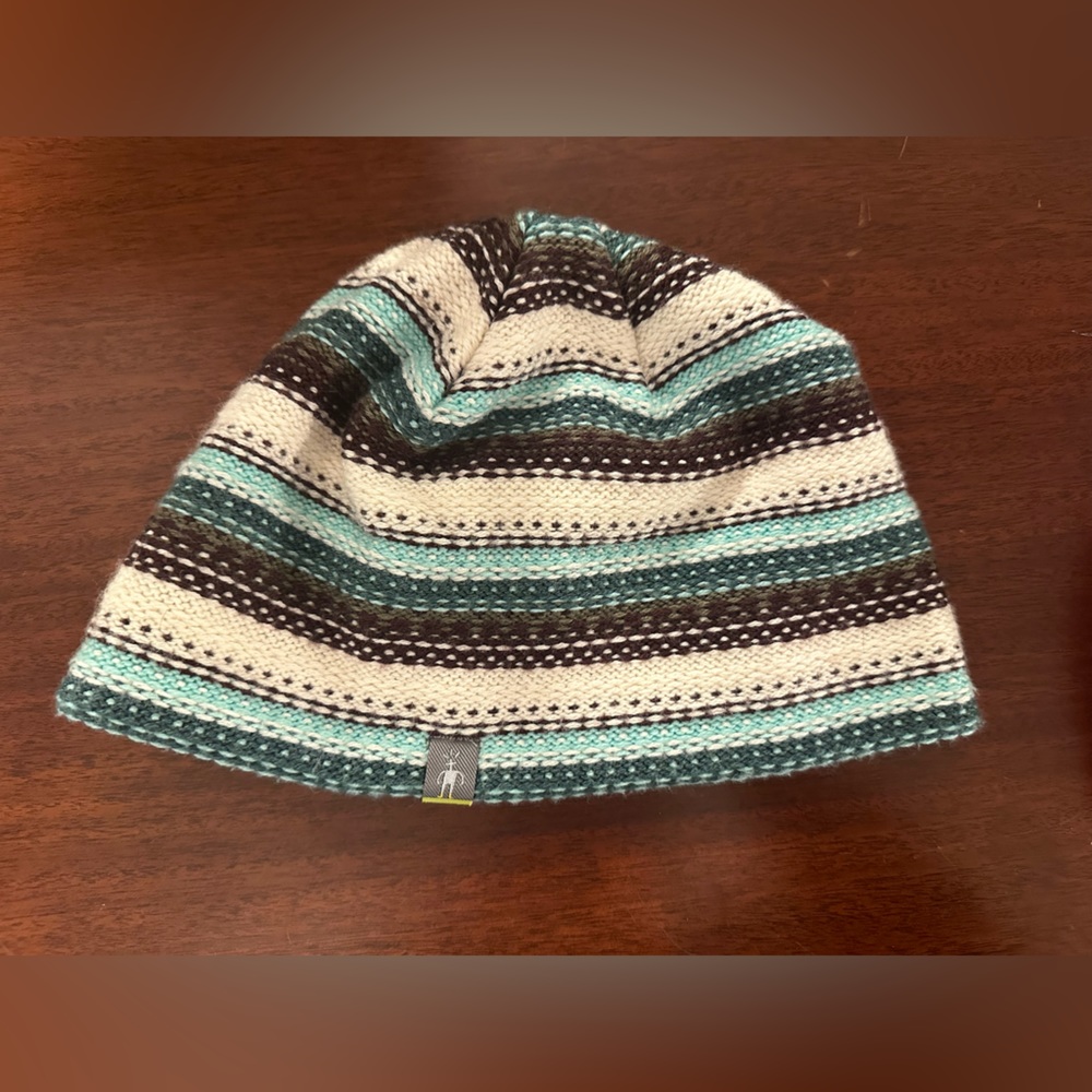 Knit smart wool beanie